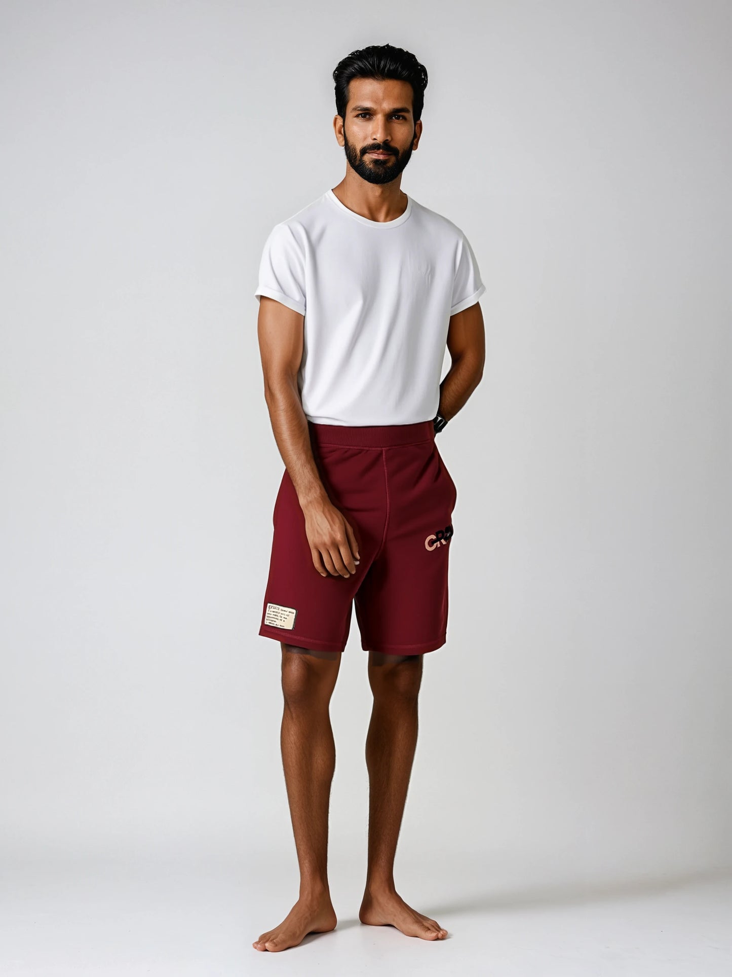 GRAM French Terry Shorts - Burgundy