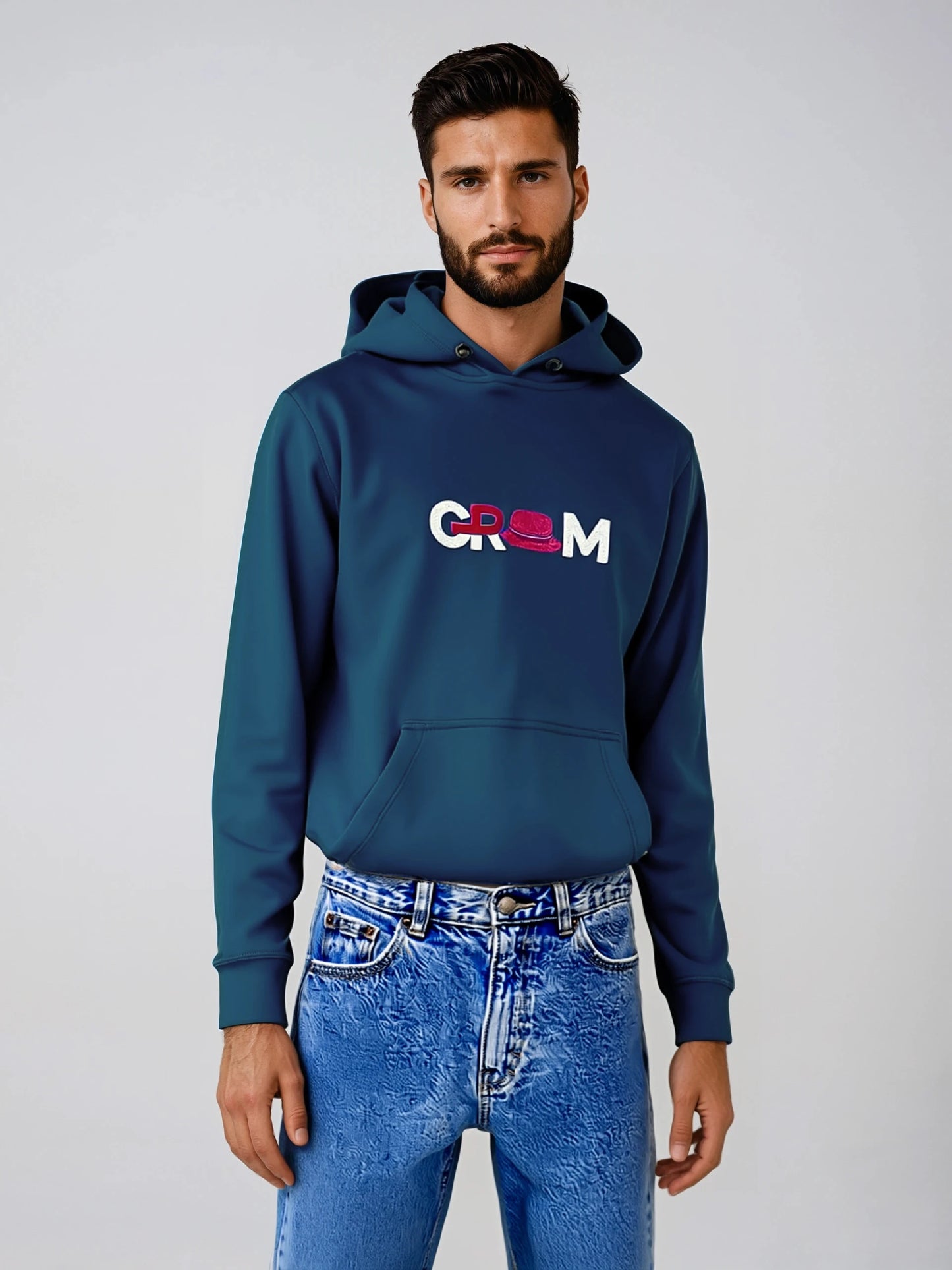 GRAM Organic Cotton Heavyweight Hoodie - Navy Blue