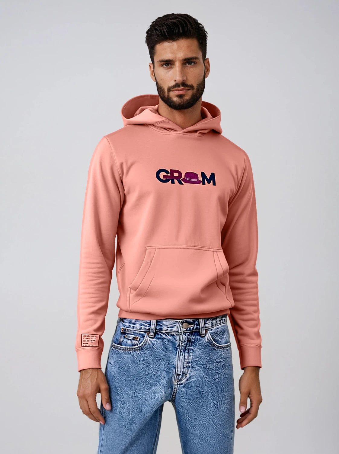 GRAM Organic Cotton Heavyweight Hoodie - Salmon
