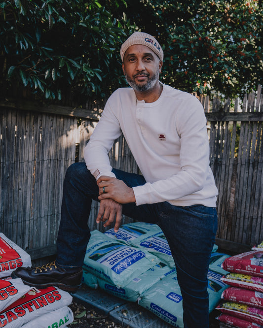 GRAM Henley Thermal - Cream