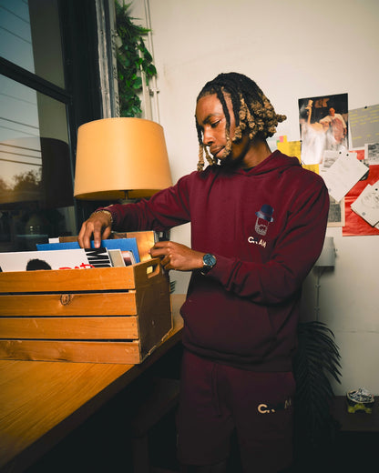 GRAM Beard Bucket Hoodie - Burgundy