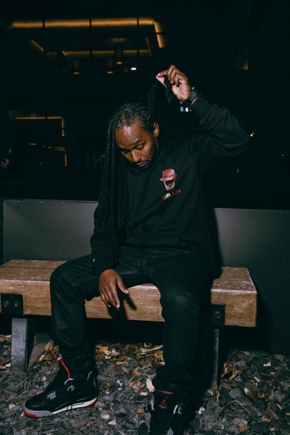 GRAM Beard Bucket Hoodie - Black