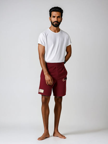 GRAM French Terry Shorts - Burgundy