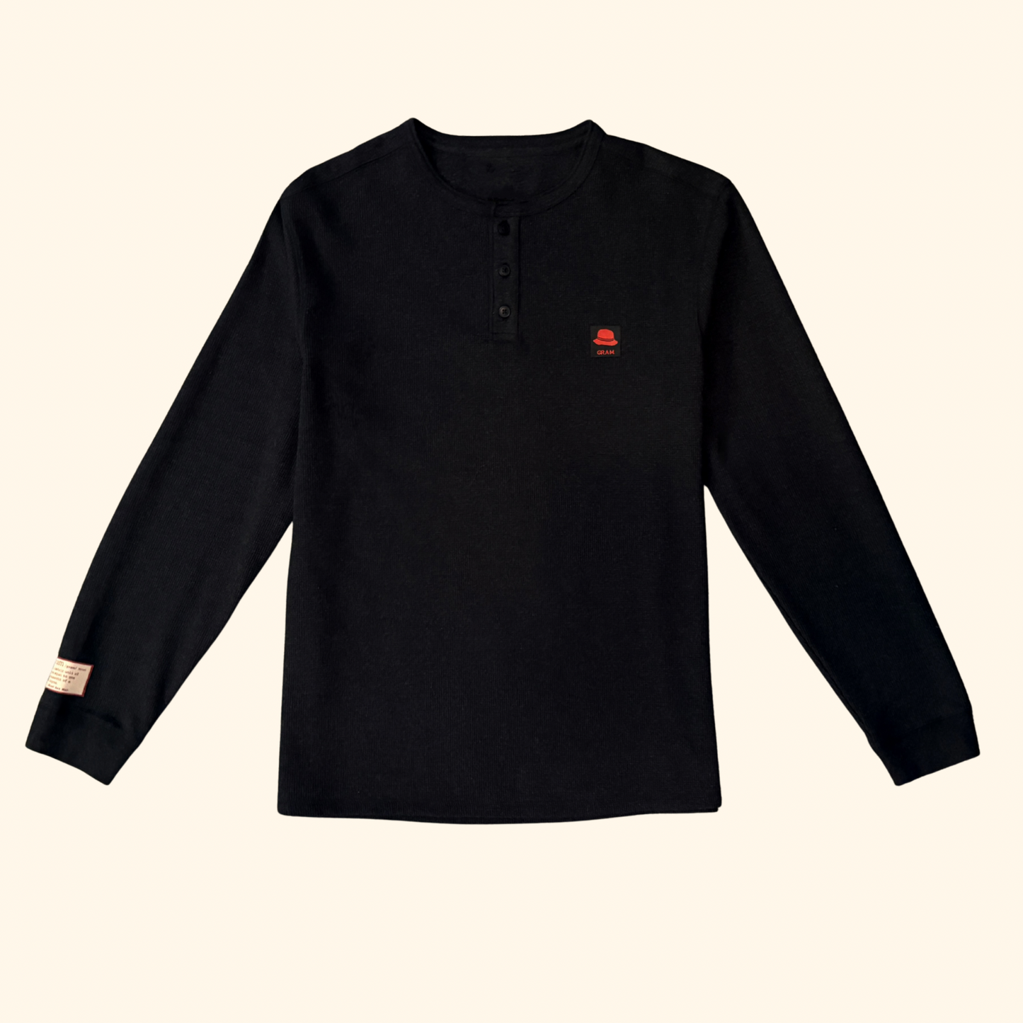 GRAM Henley Thermal - Black