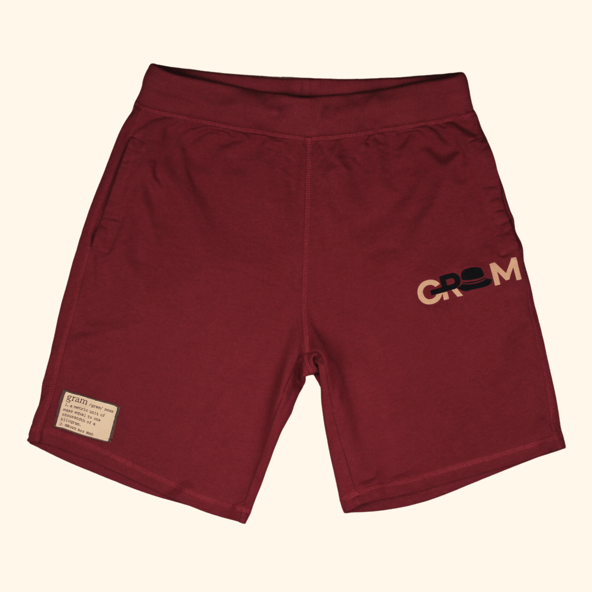 GRAM French Terry Shorts - Burgundy