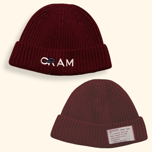 GRAM Wool Beanie - Burgundy