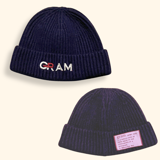 GRAM Wool Beanie - Navy Blue